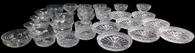 Lot 545 - A group of cut glassware, to include finger...