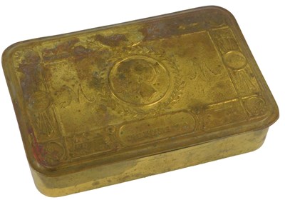 Lot 563 - A Princess Mary Christmas 1914 brass tin,...