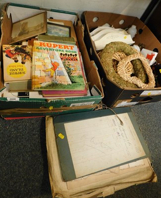 Lot 2008 - Paper ephemera, including Title Deeds, Elvis...