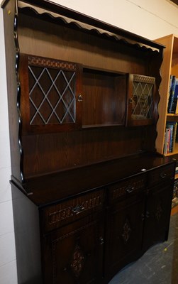 Lot 1195 - A 20thC dresser, 182cm high x 137cm wide.