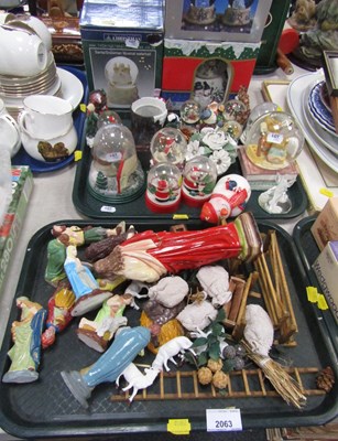 Lot 2063 - Christmas decorations, in the form of small...