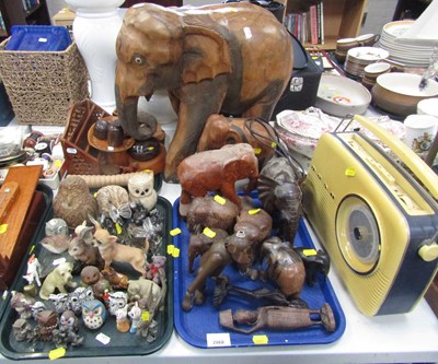 Lot 2068 - Ornamental figures of birds, dogs, rabbits,...