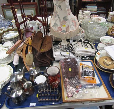 Lot 2074 - Kitchen ware, including stainless steel coffee...