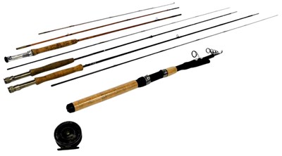 Lot 643 - Daiwa Whisker Fly rods, including a Hash 4-6...