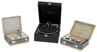 Lot 657 - A Pye cased radio, a Columbia Viva Tonal cased...