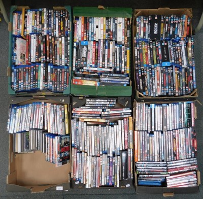 Lot 2141 - Six boxes containing DVDs, titles include Fall...