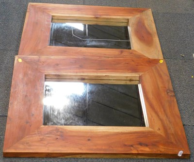 Lot 2147 - Two large wooden framed mirror, 73cm x 60cm...