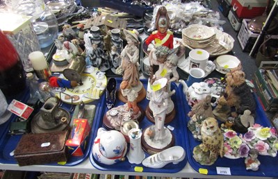 Lot 2153 - Ceramics, including figures, musical soldier...