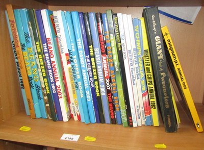 Lot 2198 - Annuals, including The Beano Annuals, 2002,...