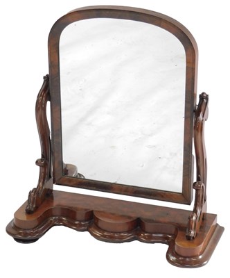 Lot 759 - A Victorian mahogany swing frame mirror, the...
