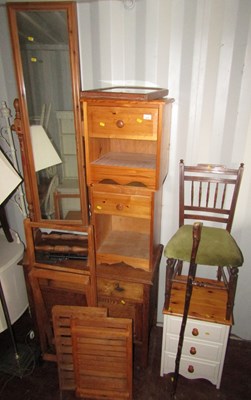 Lot 1116 - A trolley with two trays, an Edwardian dining...