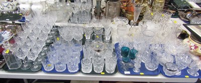 Lot 2229 - Glassware, including cut glass wine glasses,...