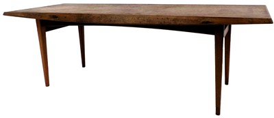 Lot 788 - A 1970s teak coffee table, the rectangular top...