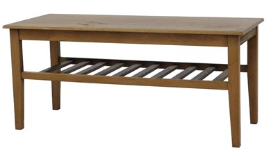 Lot 790 - A teak coffee table by Herbert E Gibbs, the...