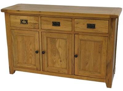 Lot 799 - A contemporary oak dresser, the rectangular...