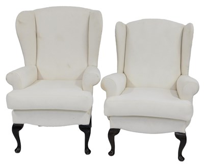 Lot 817 - A near pair of George III style mahogany...