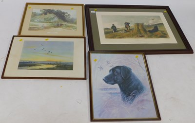 Lot 2271 - Pictures and prints, including a gilt framed...
