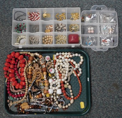 Lot 2297 - Costume jewellery, in the form of a container...