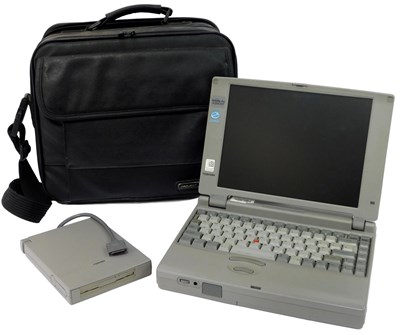 Lot 112a - A Toshiba 420CDT 1.3GB laptop, model number...
