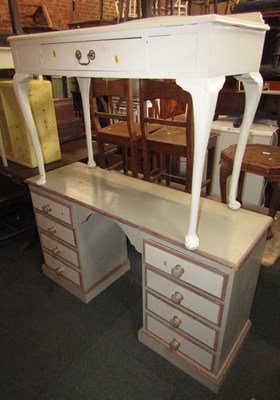 Lot 1088A - A white painted hall table, with a single...