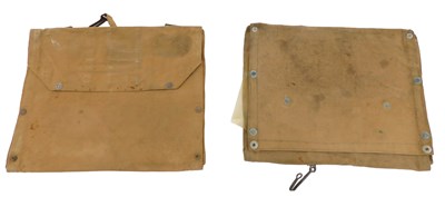 Lot 120 - A pair of large canvas British army map...