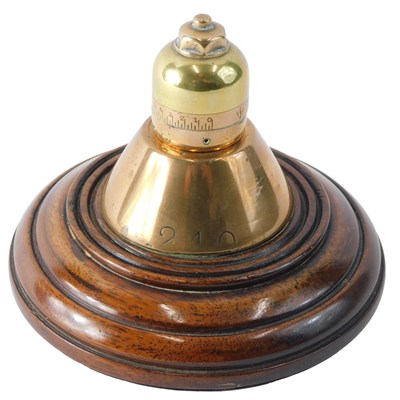 Lot 125 - A WWI British artillery time fuse, mounted on...