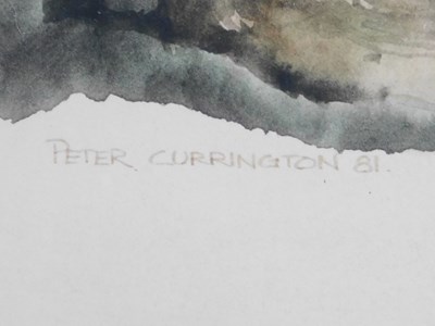 Lot 280 - Peter Cunnington. Owl and Mouse, watercolour,...