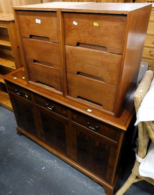 Lot 1531 - A modern yew sideboard, in the Regency style,...