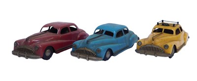 Lot 146 - Three Tri-ang Minic clockwork cars, including...