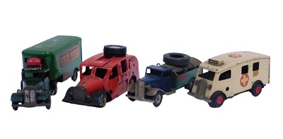 Lot 147 - Tri-ang Minic clockwork vehicles, including a...