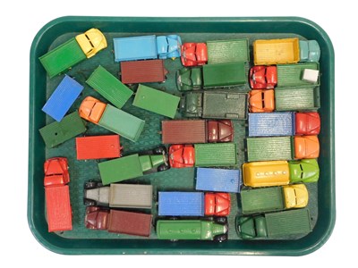 Lot 160 - Dinky Toys playworn diecast trucks, including...