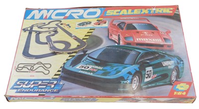Lot 180 - A Micro Scalextric Super Endurance 1:64 scale...