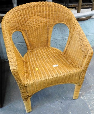 Lot 1564 - A modern Lloyd loom type wicker conservatory...