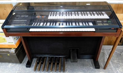 Lot 1568 - An electric Electone twin keyboard organ,...