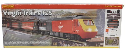 Lot 194 - A Hornby OO gauge Virgin Trains 125 train set,...