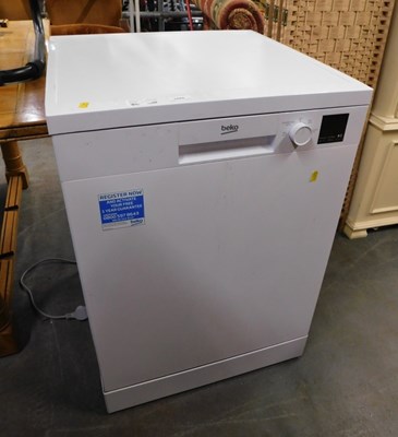 Lot 1602 - A Beko dishwasher, with quick and shine eco...