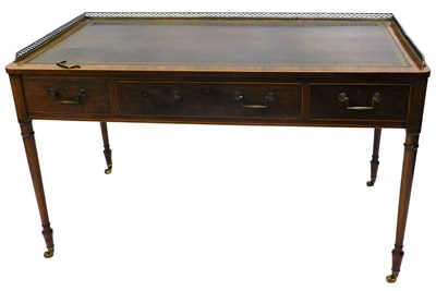 Lot 44 - A George III mahogany and boxwood strung...