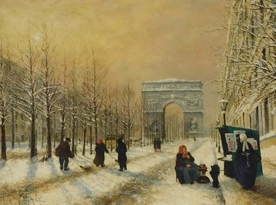 Lot 9 - Sarah Sophia Beale (1838-1920). Paris, oil on...