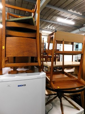 Lot 1617 - A group of furniture, to include a circular...