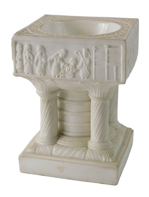 Lot 166 - A Victorian Parian ware model of the Tournai...
