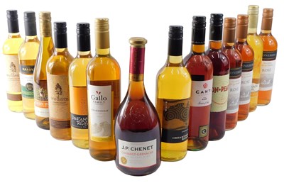 Lot 180 - A quantity of white and rose wine, mainly...