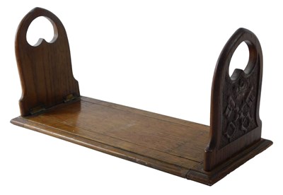 Lot 188 - A late 19th/early 20thC oak adjustable book...