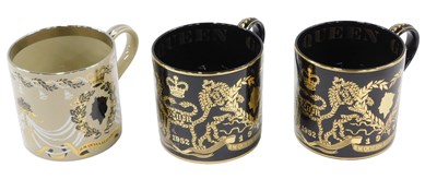 Lot 208 - Three Wedgwood limited edition commemorative...