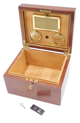 Lot 214 - A Dunhill walnut humidor, with cedar lined...