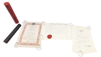 Lot 240 - A Royal College of Art certificate, granted to...