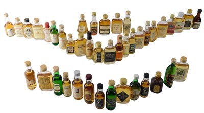 Lot 250 - A quantity of miniature Scotch whisky, to...