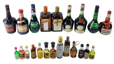 Lot 251 - A quantity of liqueurs, to include Cointreau,...