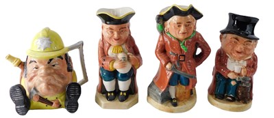 Lot 262 - A Staffordshire ceramics fireman character...
