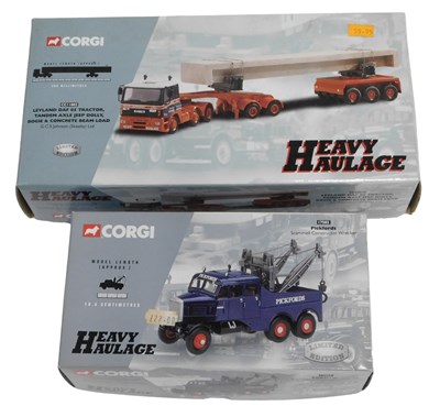Lot 239 - Corgi Heavy Haulage boxed diecast, including...