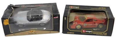 Lot 241 - Burago and Maisto 1:18 scale diecast cars,...